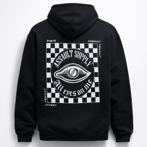 Hoodie 'All eyes on me' color Negro